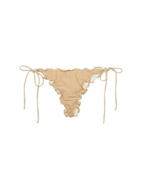 Miami lurex gold cheeky swim briefs