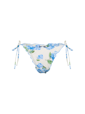 Woman flower cheeky swim briefs Miami