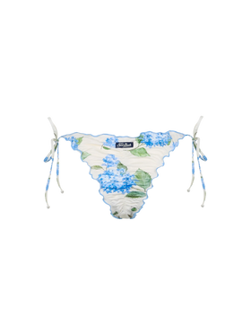 Woman flower cheeky swim briefs Miami