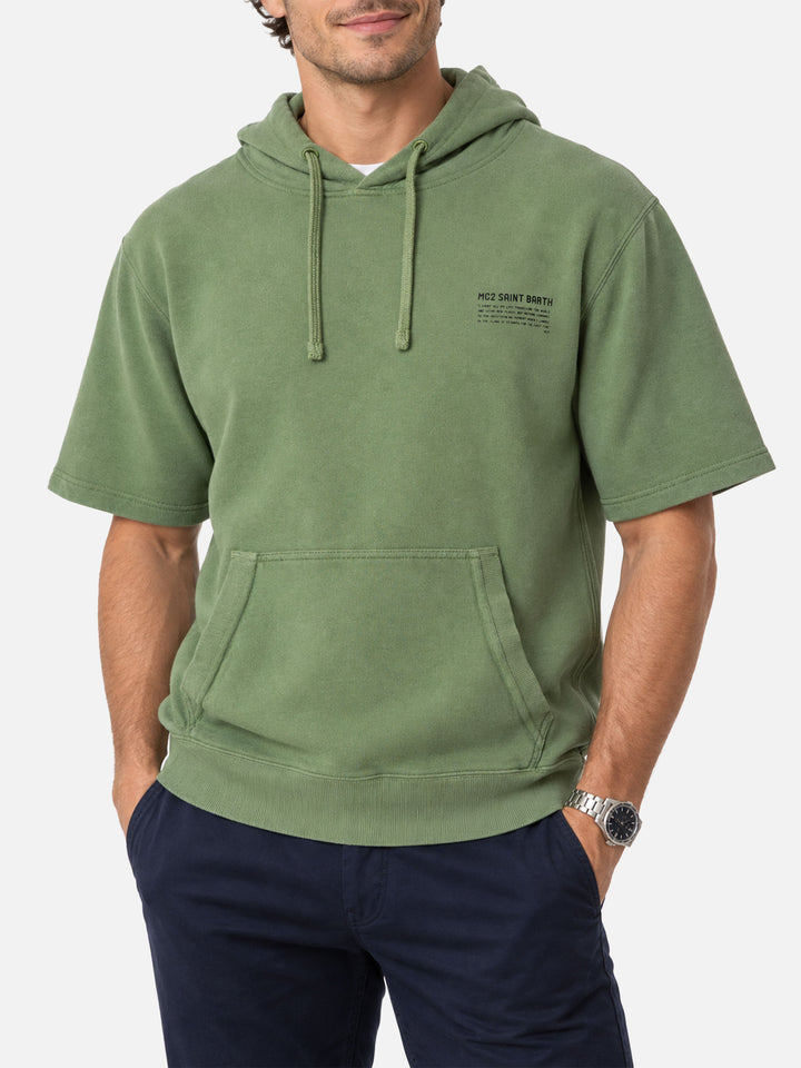 Felpa Mike maniche corte verde