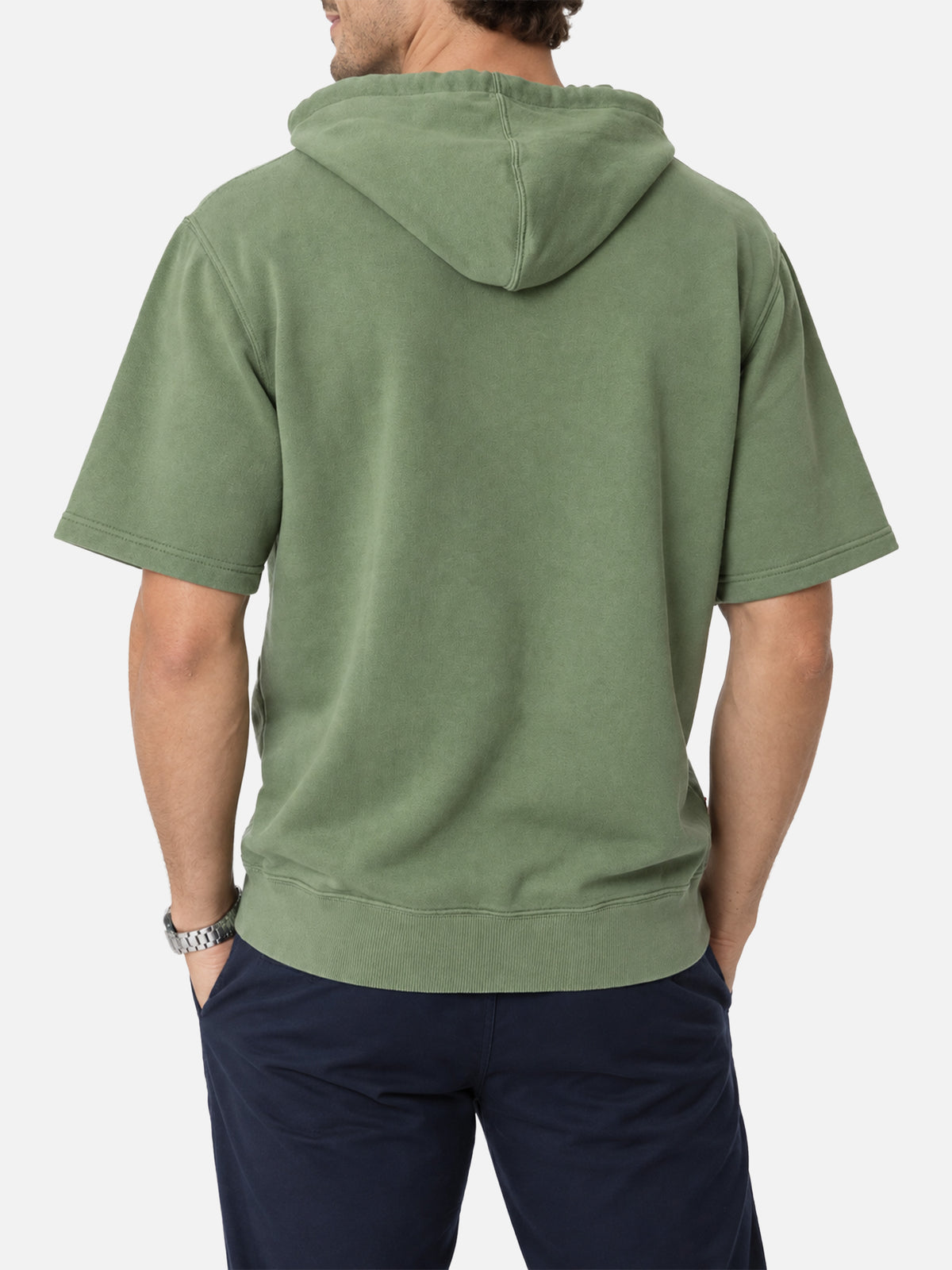 Sudadera de manga corta verde Mike 