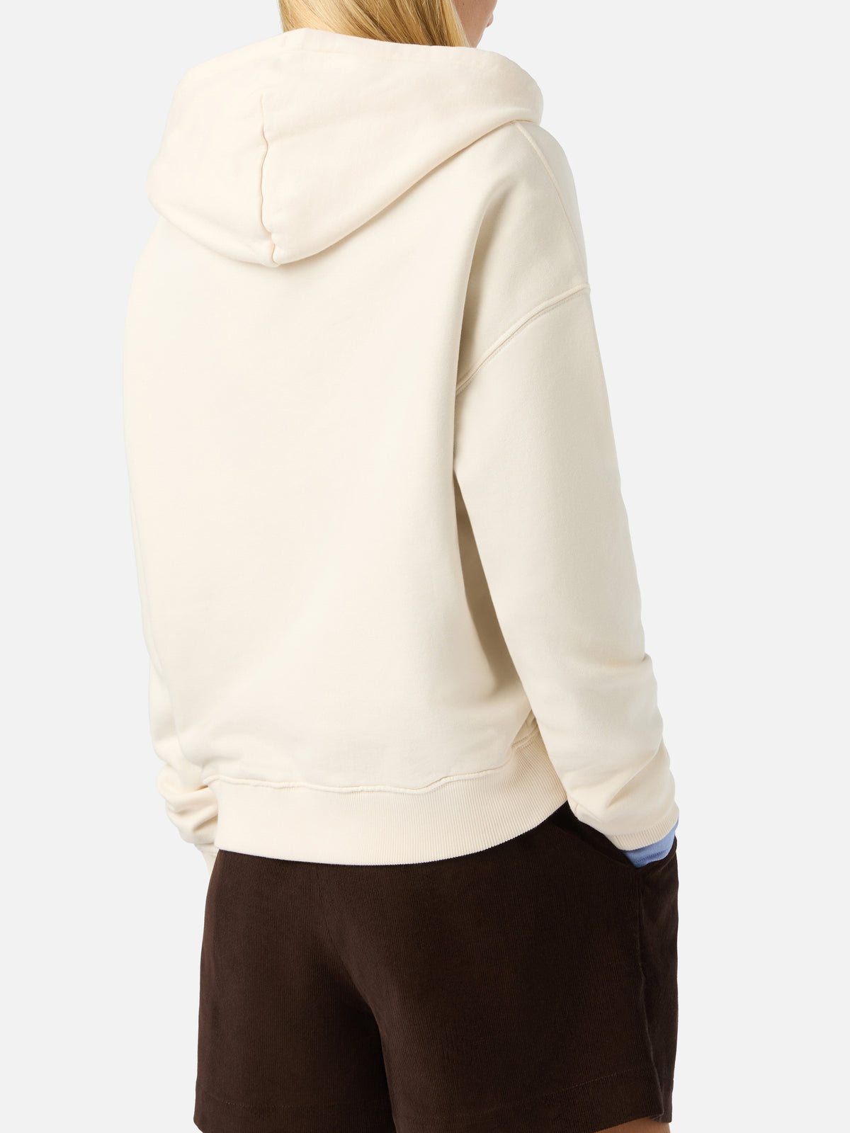 Off-White-Mindy-Hoodie mit Tartan-Logo-Einsatz 