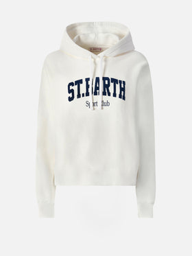 Mindy Baumwollhoodie mit St. Barth Sport Club-Aufdruck