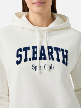 Mindy Baumwollhoodie mit St. Barth Sport Club-Aufdruck