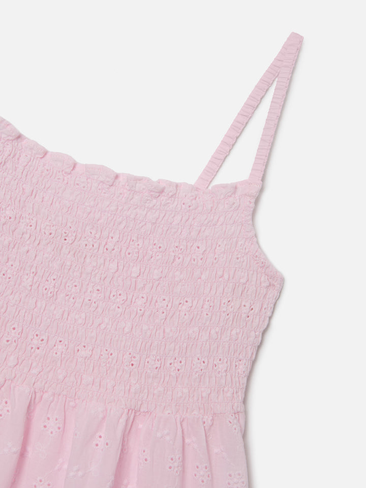 Pink Miki broderie anglaise cotton sundress