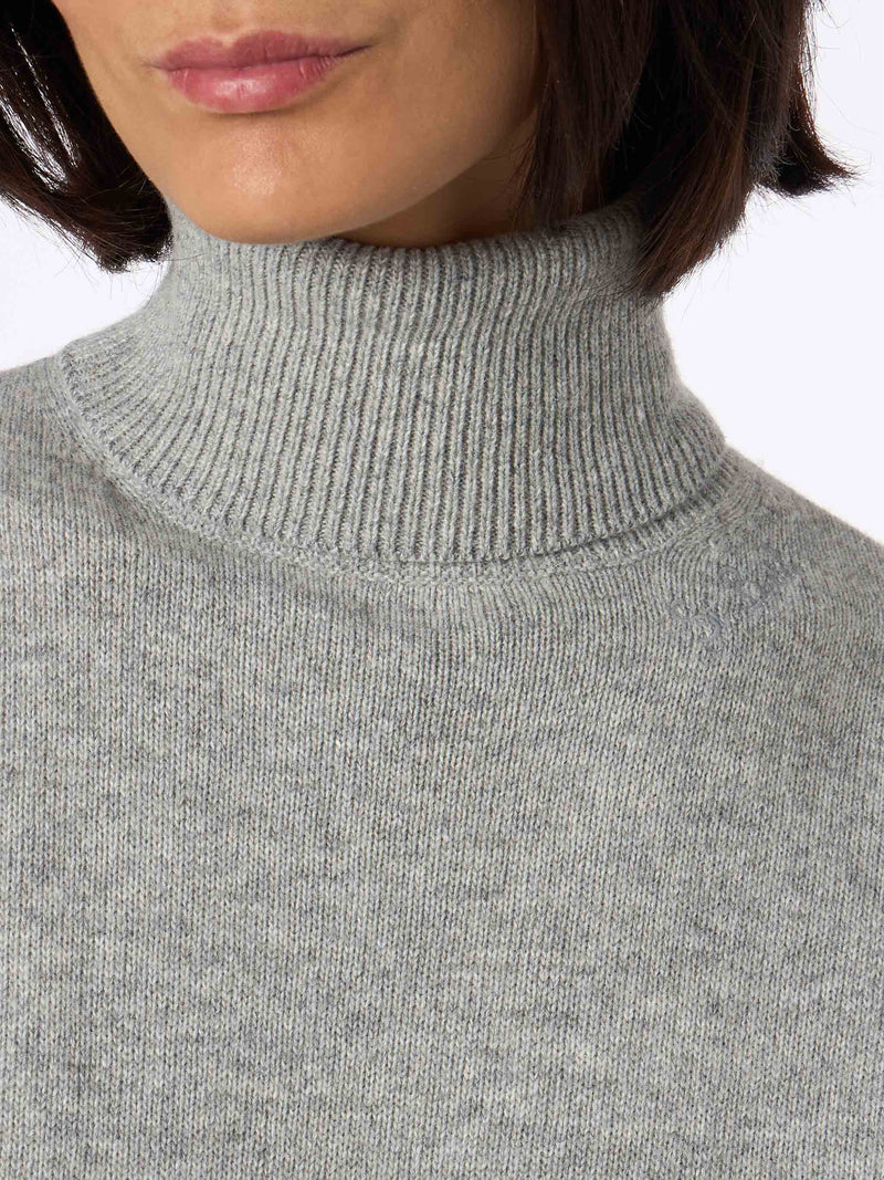 Melange Moody Feinripp-Pullover für Damen