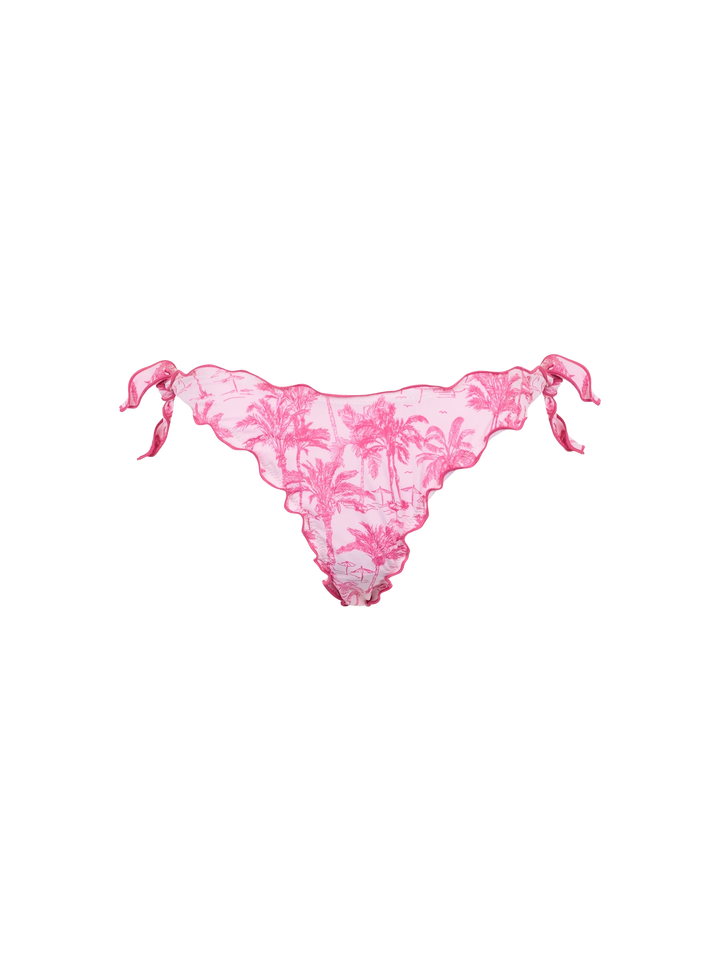 Woman toile de jouy classic triangle bikini Sagittarius Moon
