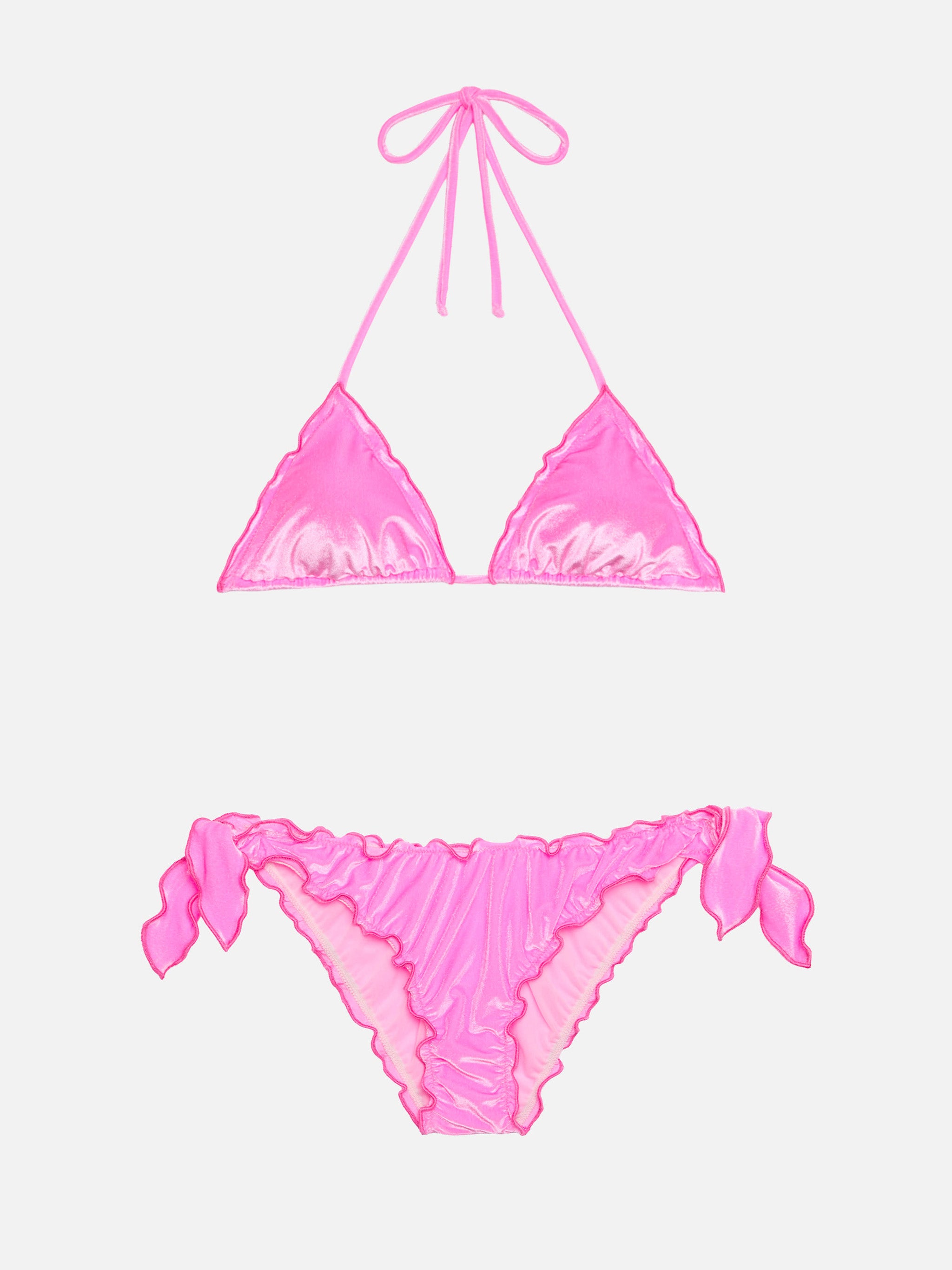 Moon pink velvet classic swim briefs - Sagittarius pink
