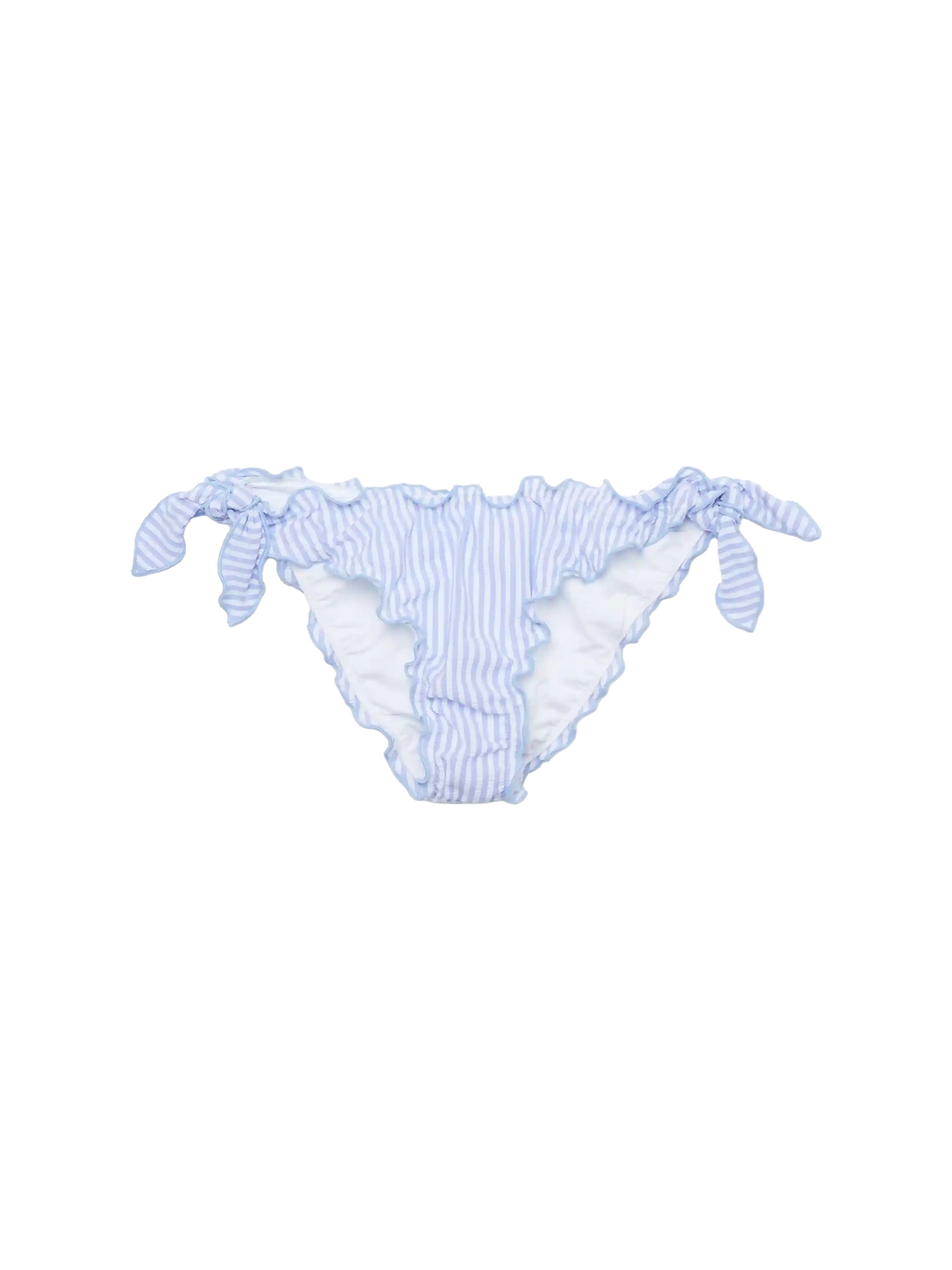 Moon seersucker classic swim briefs with striped print