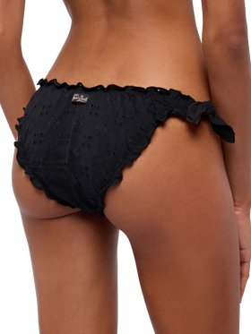Bikini classico a triangolo Sagittarius Moon in pizzo Sangallo nero