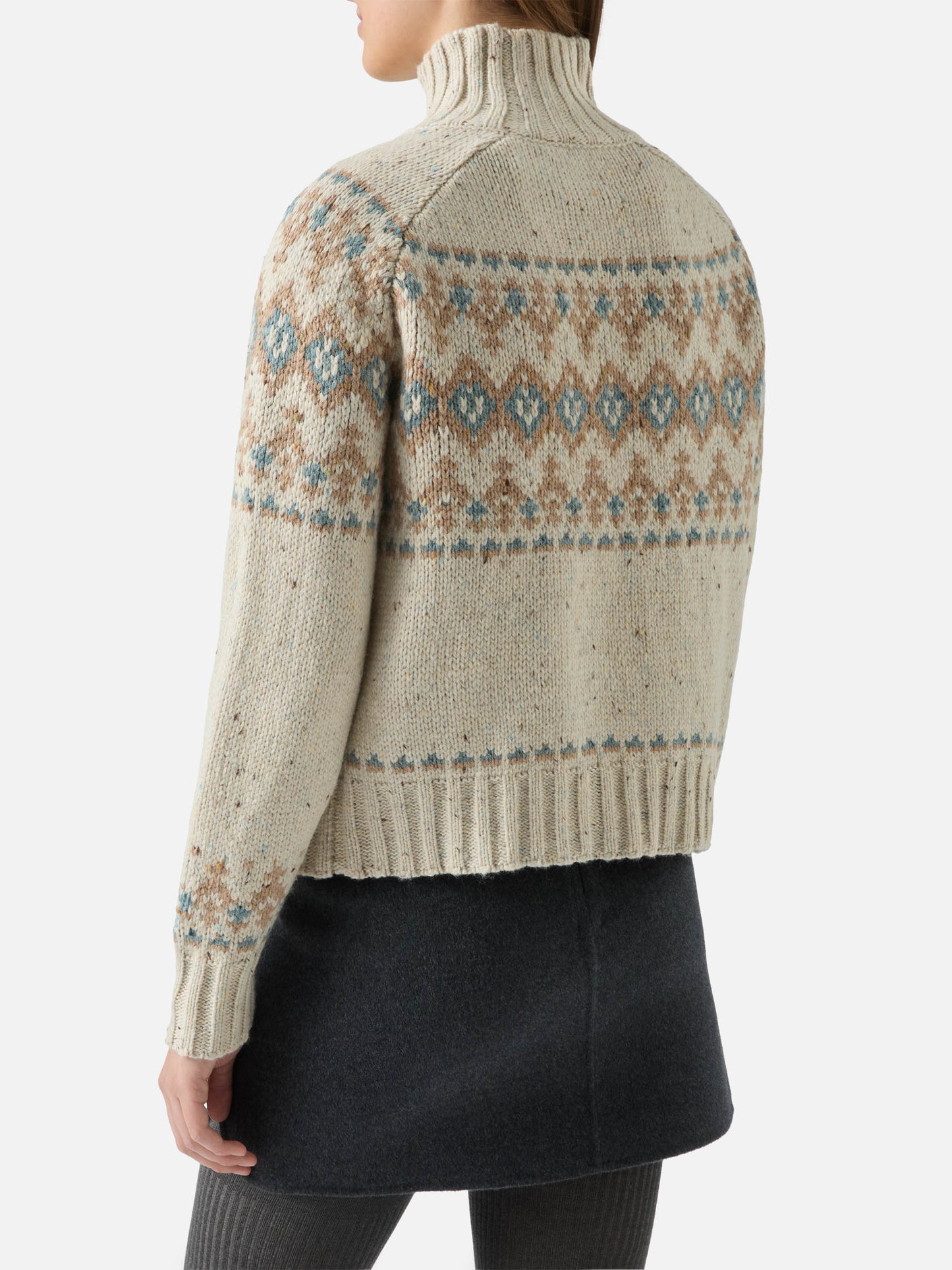 Dolcevita Myra donegal con jacquard Fair Isle
