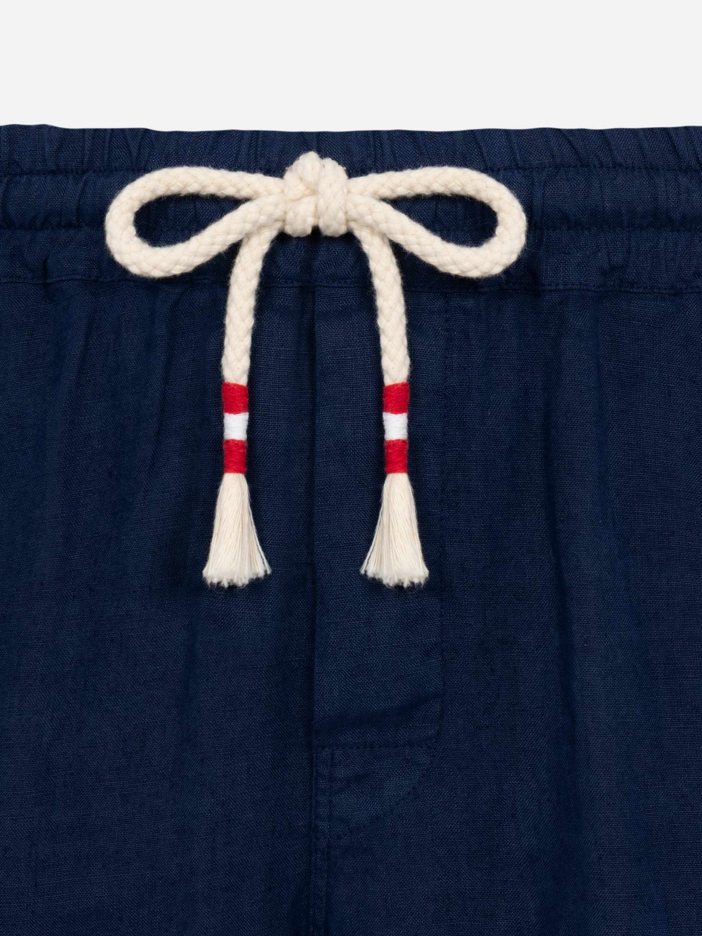 Herren-Bemuda aus marineblauem Leinen Marseille