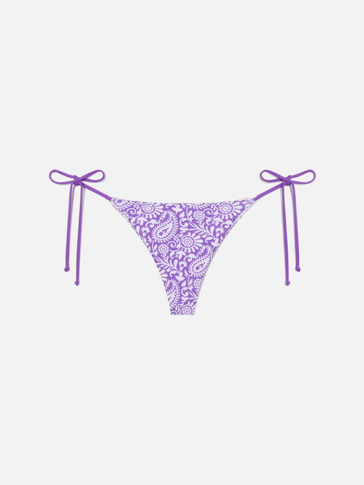 Marielle swim briefs with paisley print