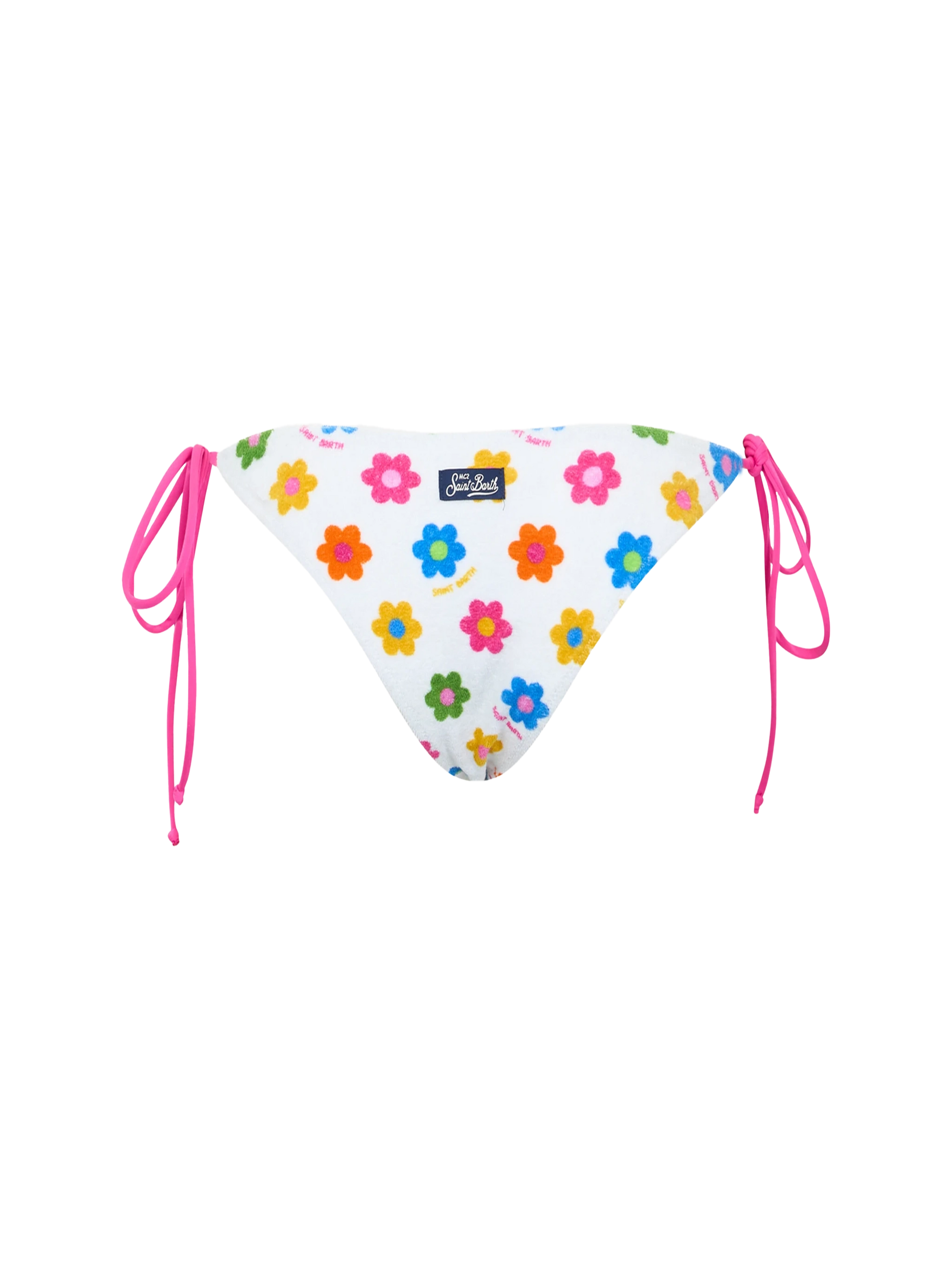 Woman terry classic swim briefs Marielle with daisy print - MC2 Saint Barth