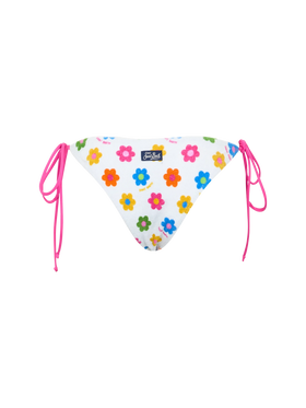 Woman terry classic swim briefs Marielle with daisy print - MC2 Saint Barth