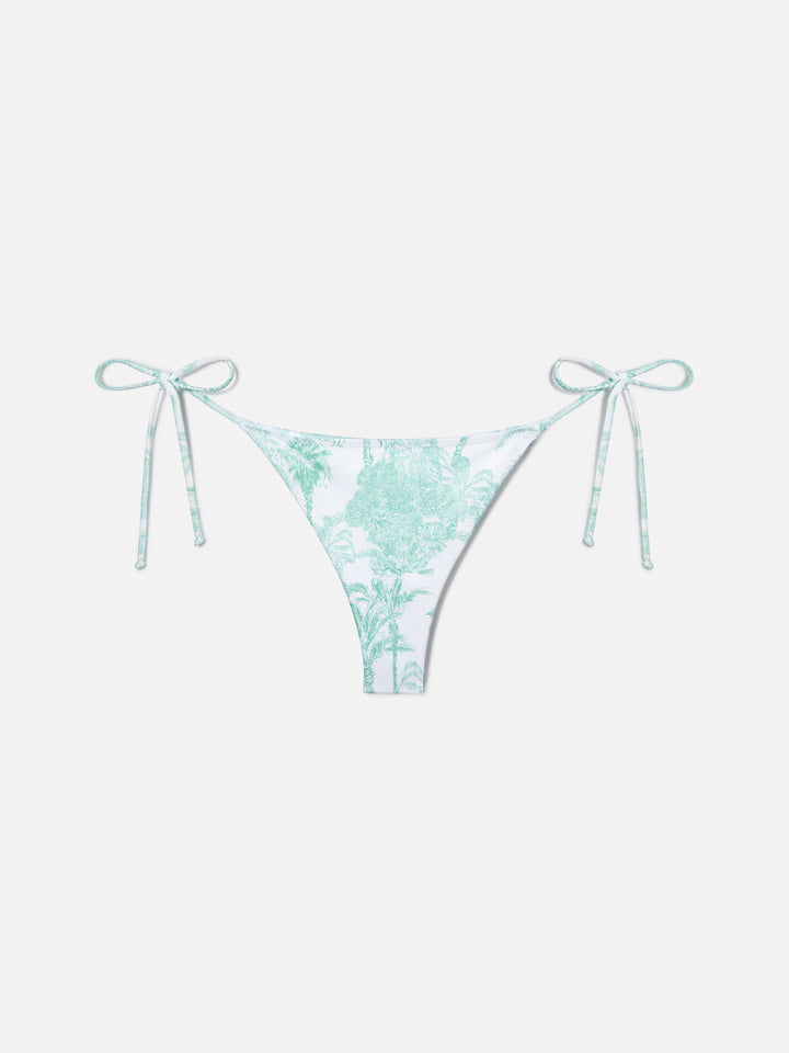 Leah Marielle green toile de jouy bikini
