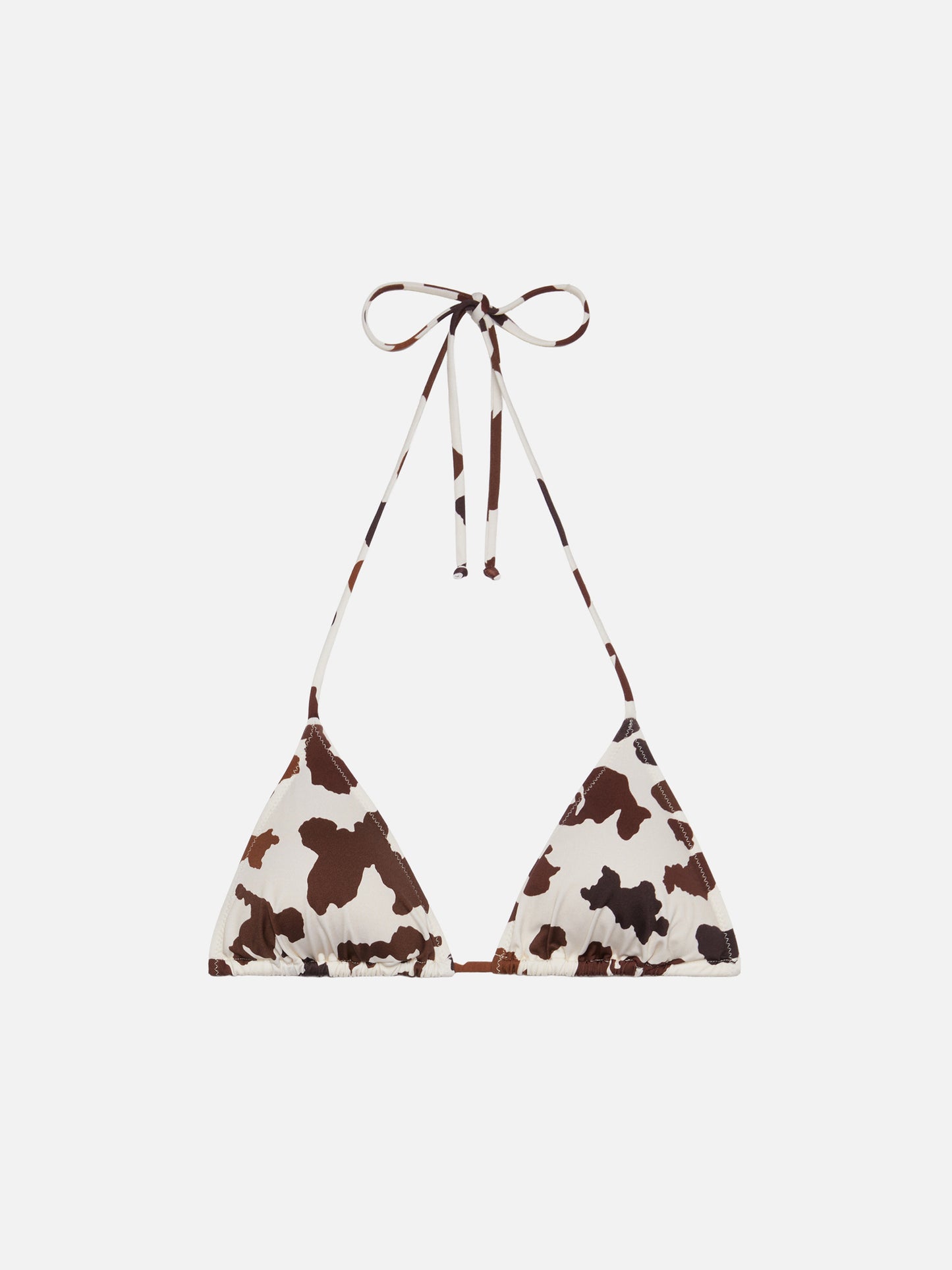 Leah – Badeanzug mit Triangel-Oberteil und Kuhfell-Print