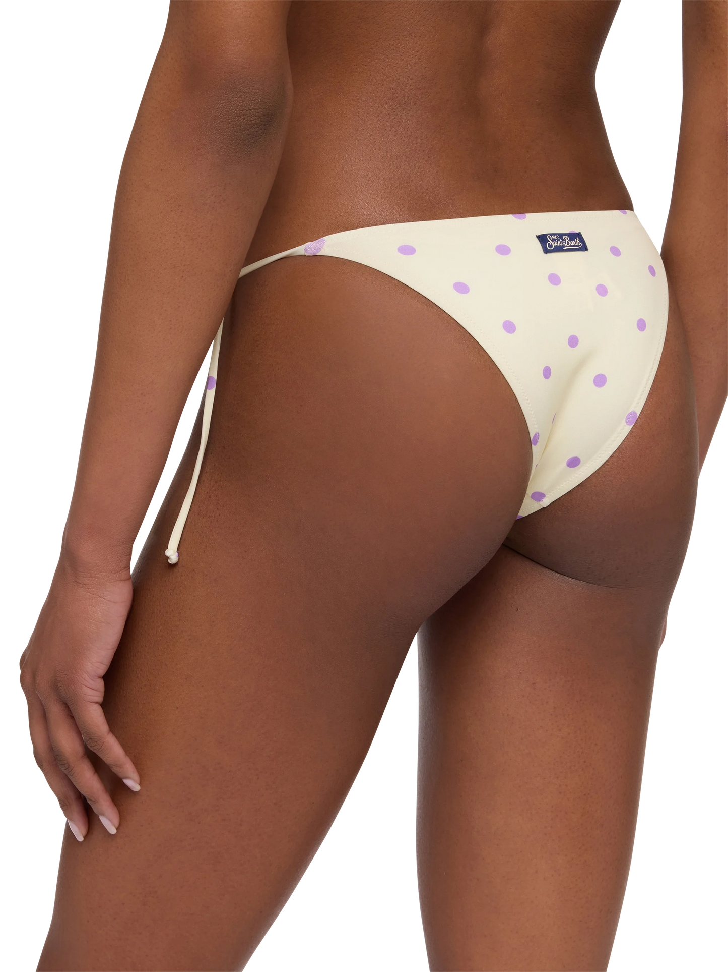 Marielle classic swim briefs with polka dots print