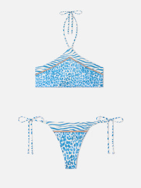 Bikini Nairobi Marielle con stampa safari animalier multicolor