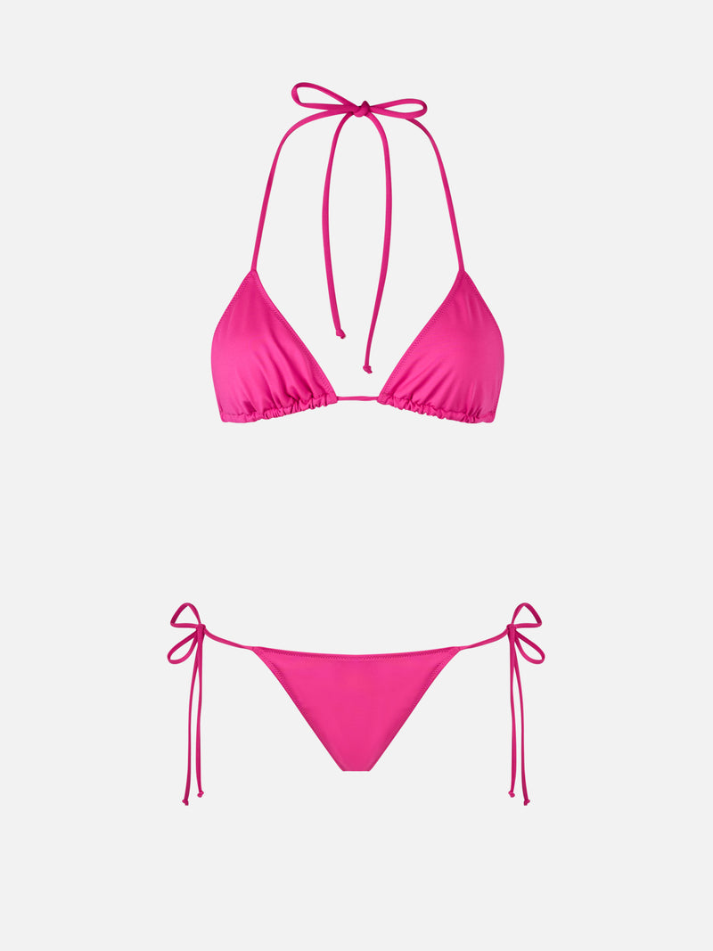 Bikini a triangolo fucsia da donna Leah Marielle