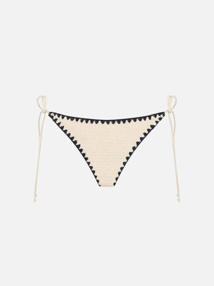 Bikini triangular de crochet para mujer Leah Marielle 
