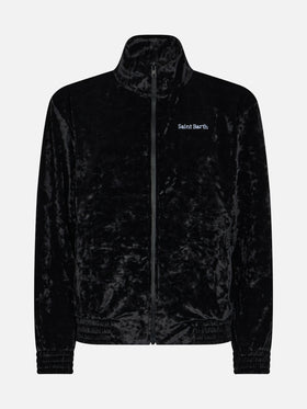 Damen Sweatshirt Miriam schwarz Chenille