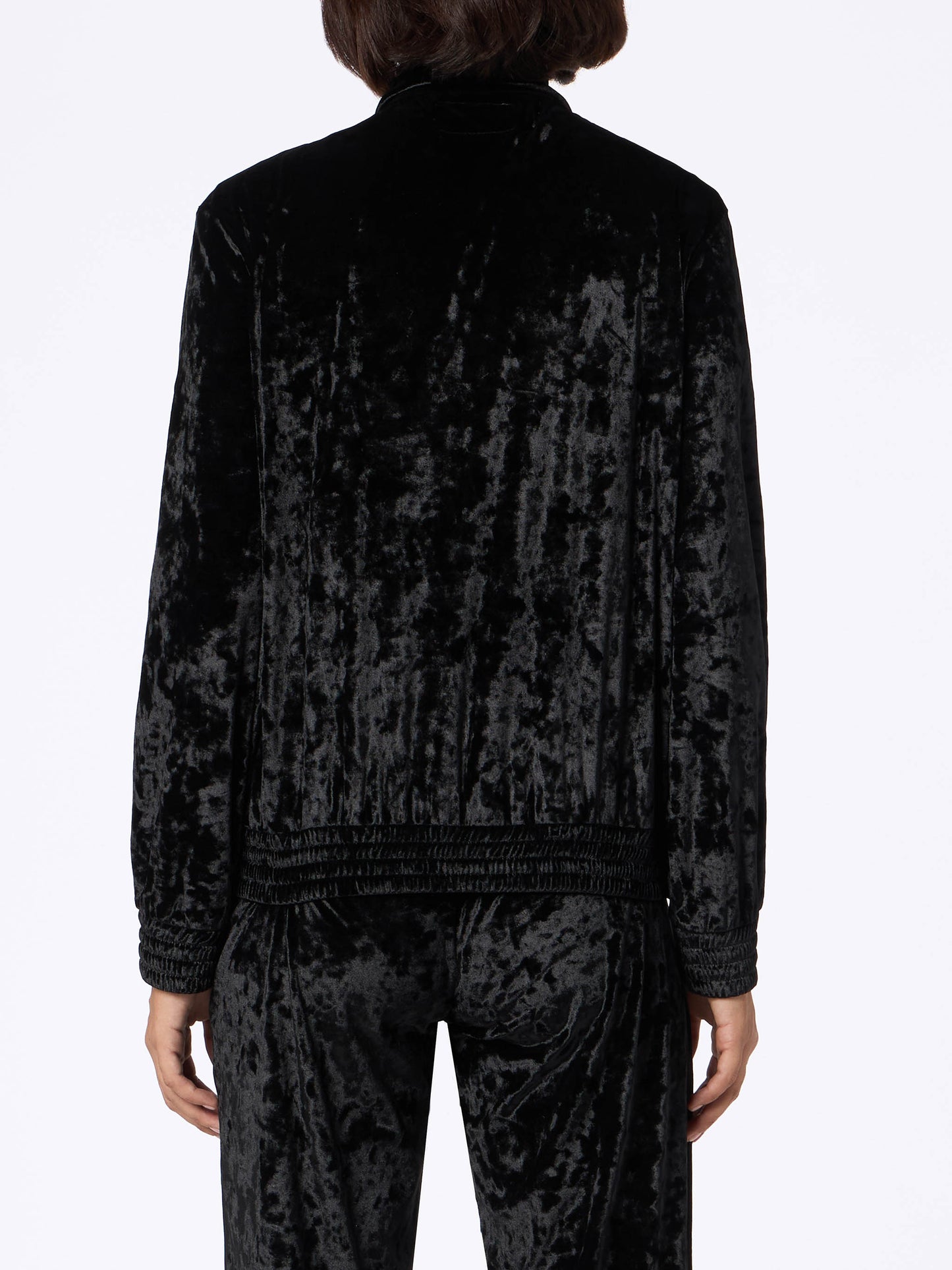 Damen Sweatshirt Miriam schwarz Chenille