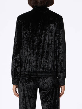 Damen Sweatshirt Miriam schwarz Chenille