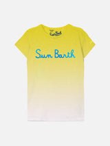 T-shirt con ricamo Sun Barth