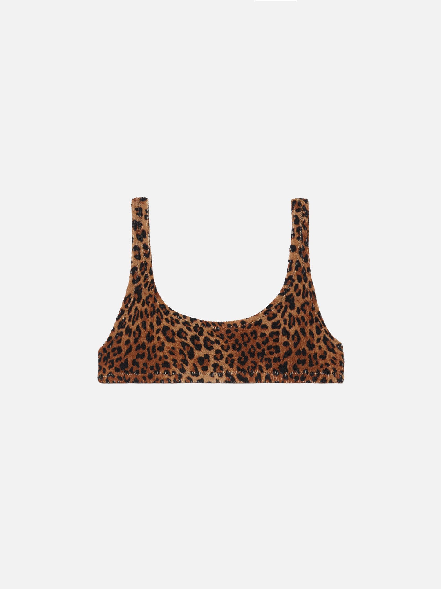 Naima crinkle classic bralette top with animal print