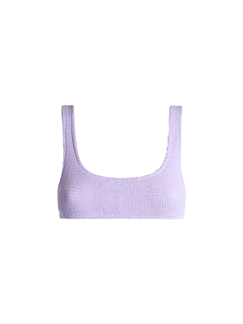 Naima lilac crinkle classic bralette top - MC2 Saint Barth