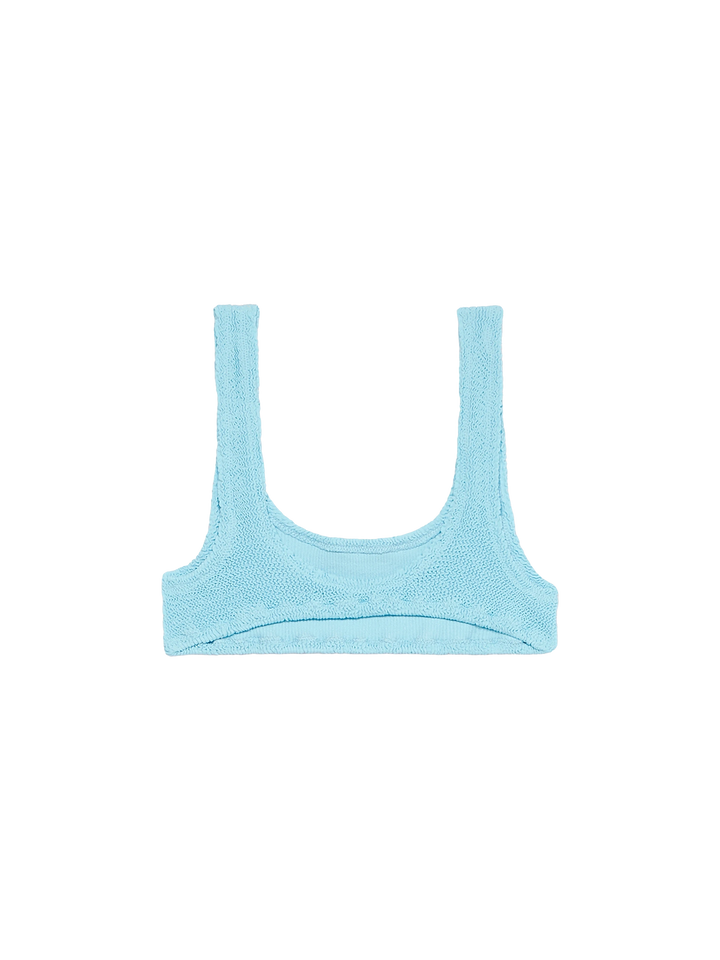 Hellblaues klassisches Crinkle-Bralette für Damen Naima