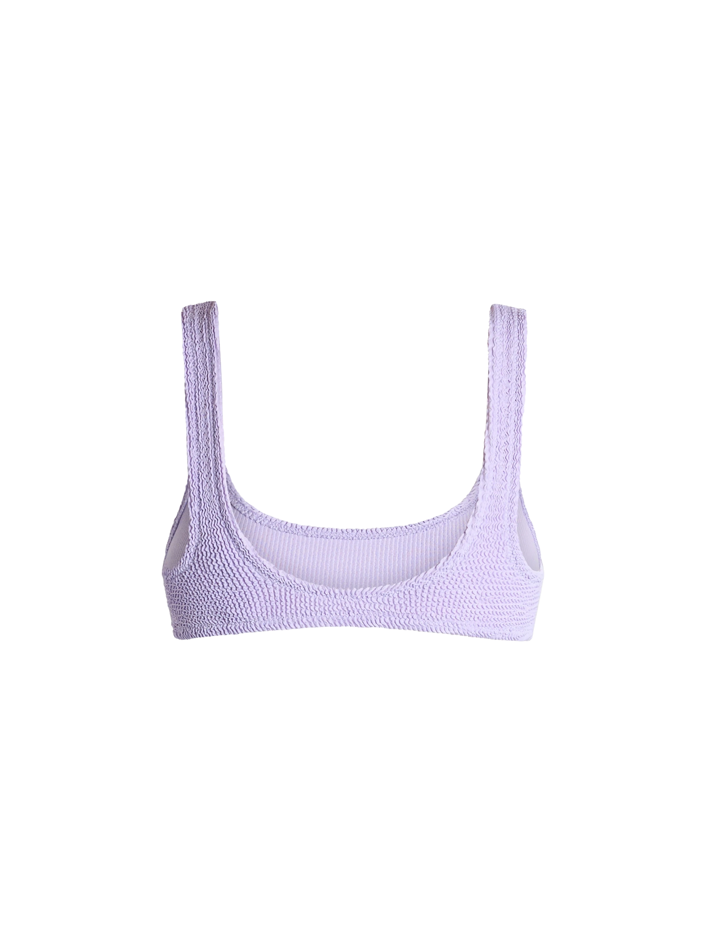 Lilafarbener klassischer Crinkle-Bralette für Damen Naima