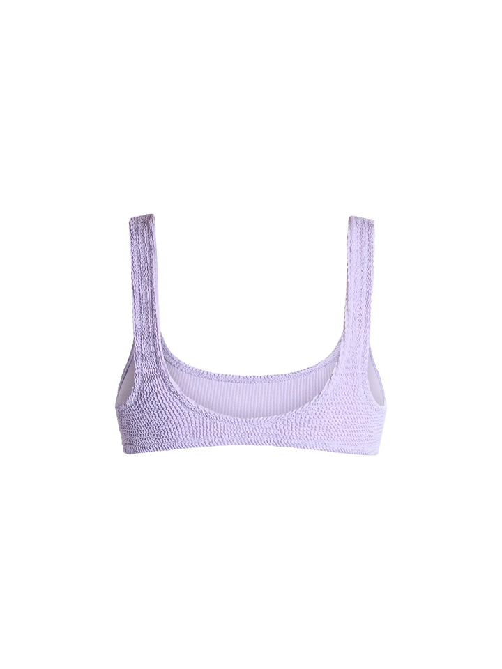 Lilafarbener klassischer Crinkle-Bralette für Damen Naima