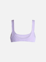 Bralette da donna lilla classica crinkle Naima