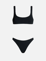 Bikini da donna a bralette classico nero crinkle Naima Elise