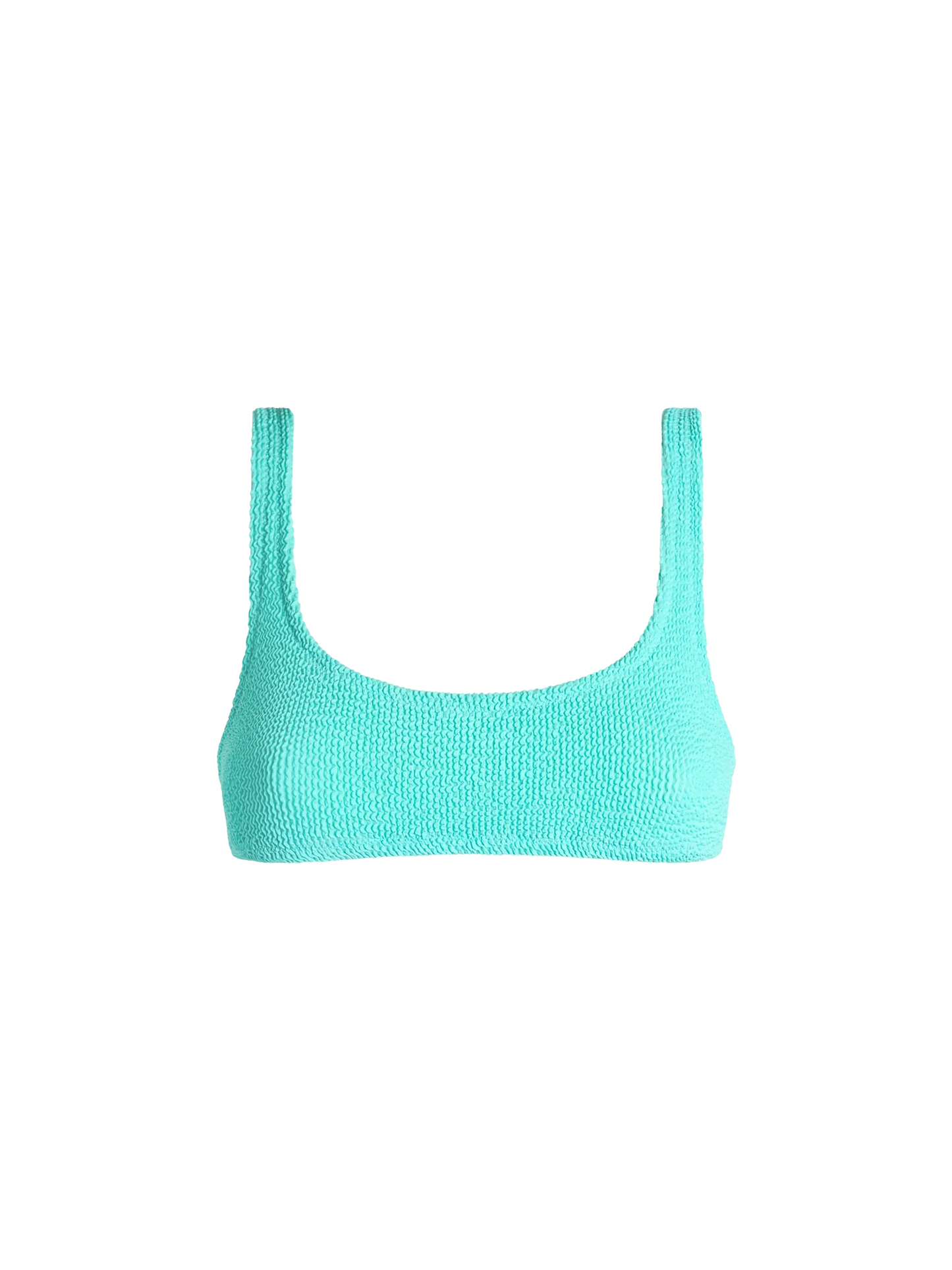 Wassergrüner klassischer Crinkle-Bralette für Damen Naima
