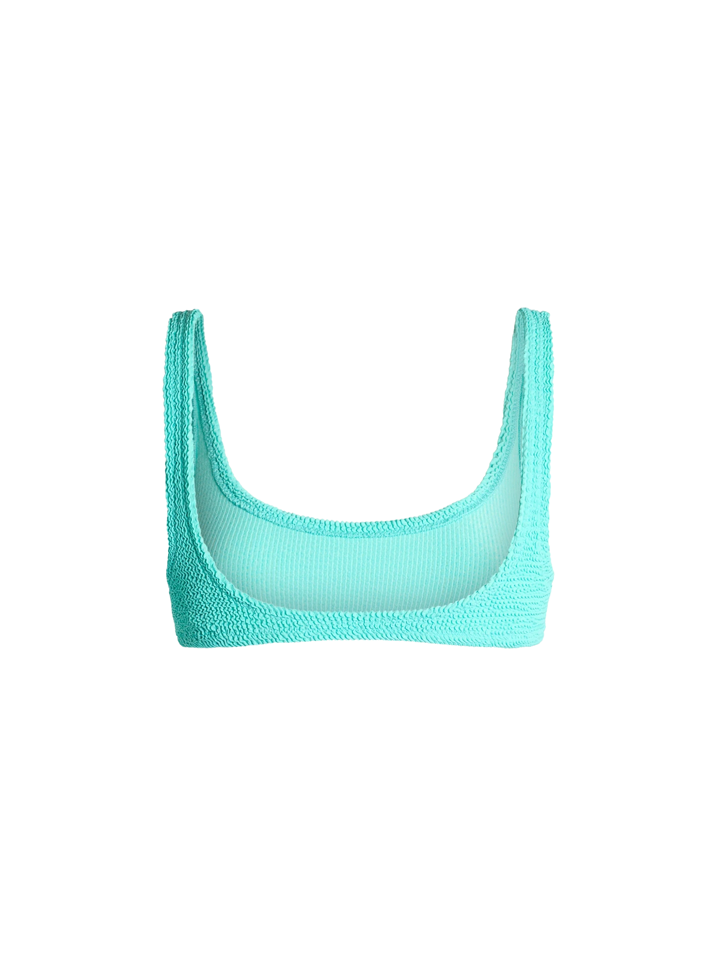 Wassergrüner klassischer Crinkle-Bralette für Damen Naima