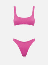 Bikini da donna classico rosa crinkle Naima Elise