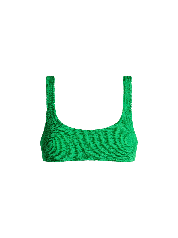 Bralette classica da donna verde crinkle Naima