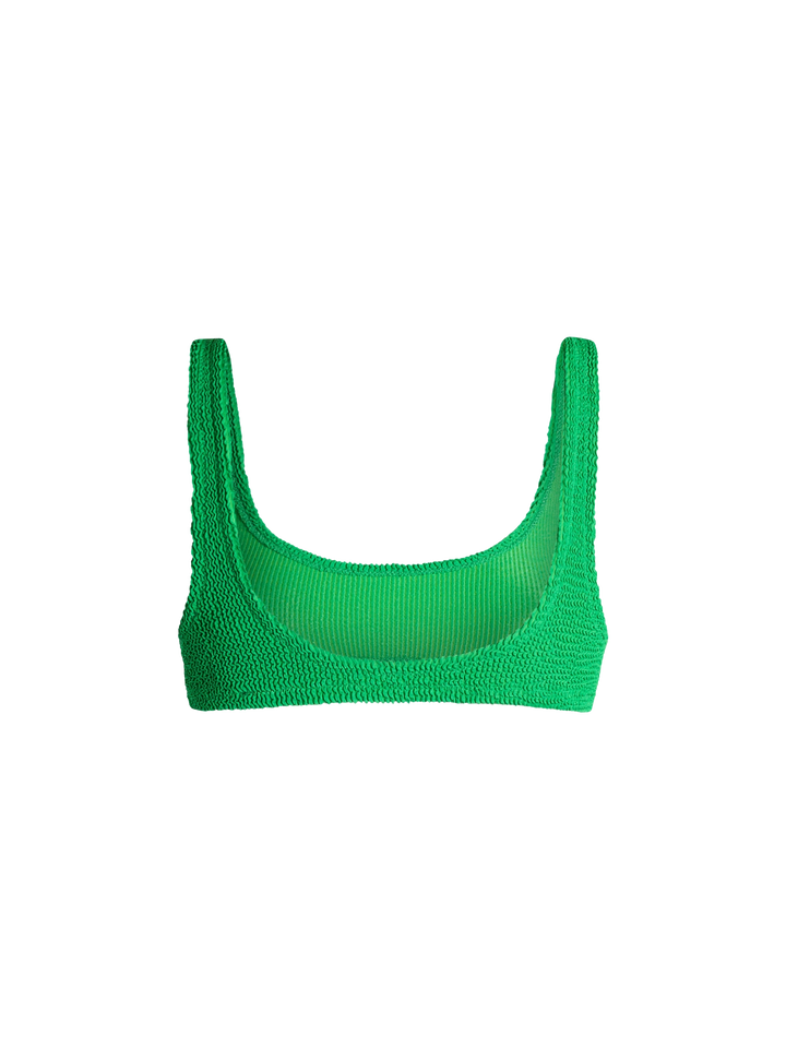 Bralette classica da donna verde crinkle Naima