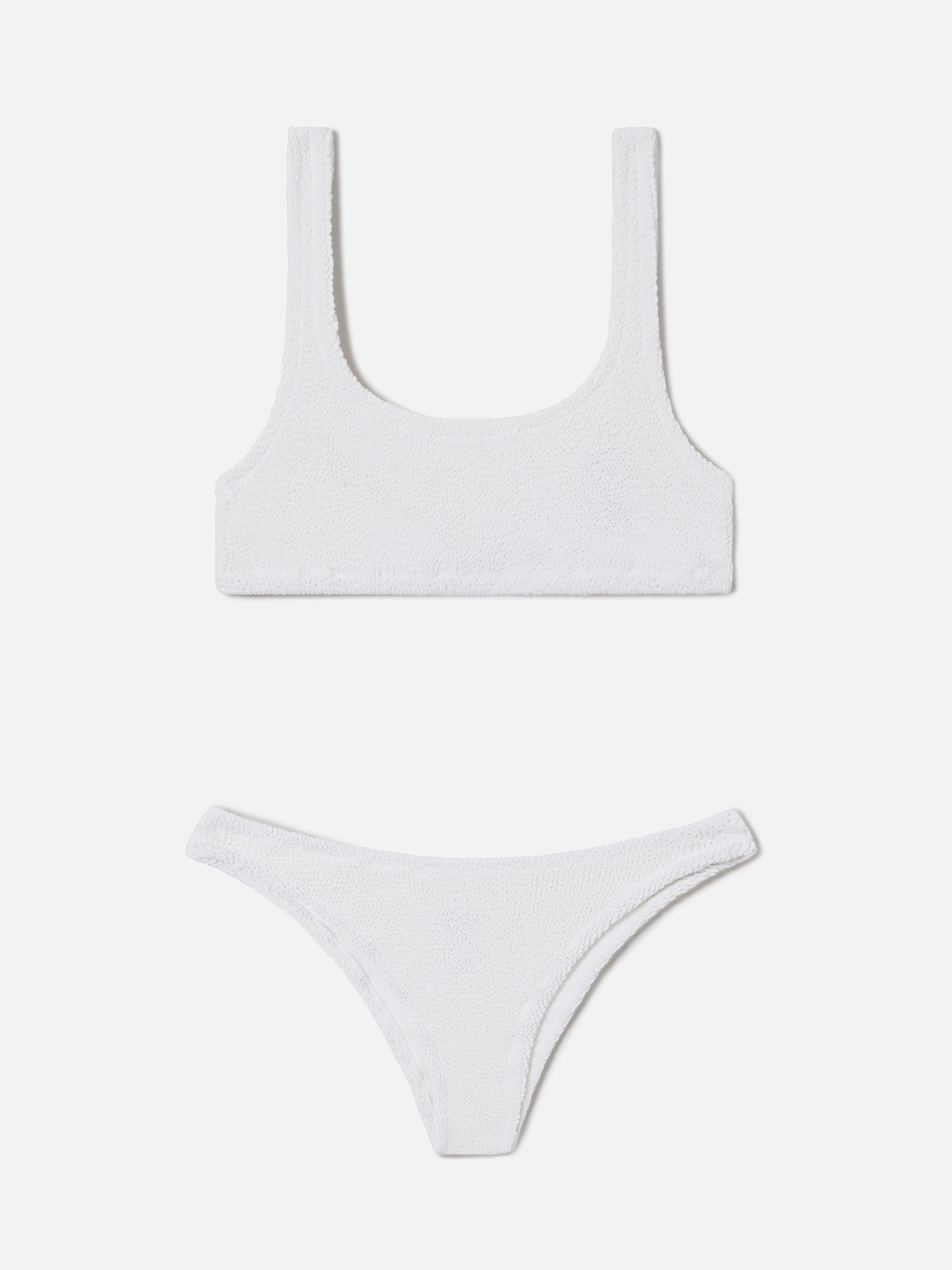 Naima Elise white crinkle bikini – MC2 Saint Barth