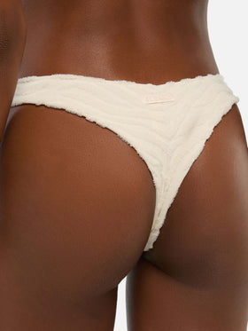 Naomi – Freche Frottee-Badehose mit Zebraprägung