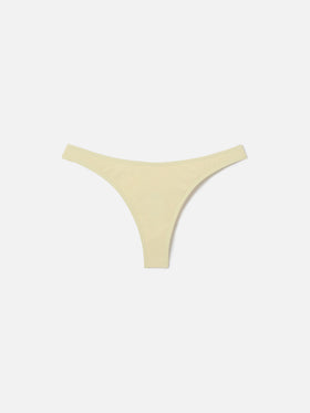 Bas de bikini brésilien Naomi en coloris butter uni 