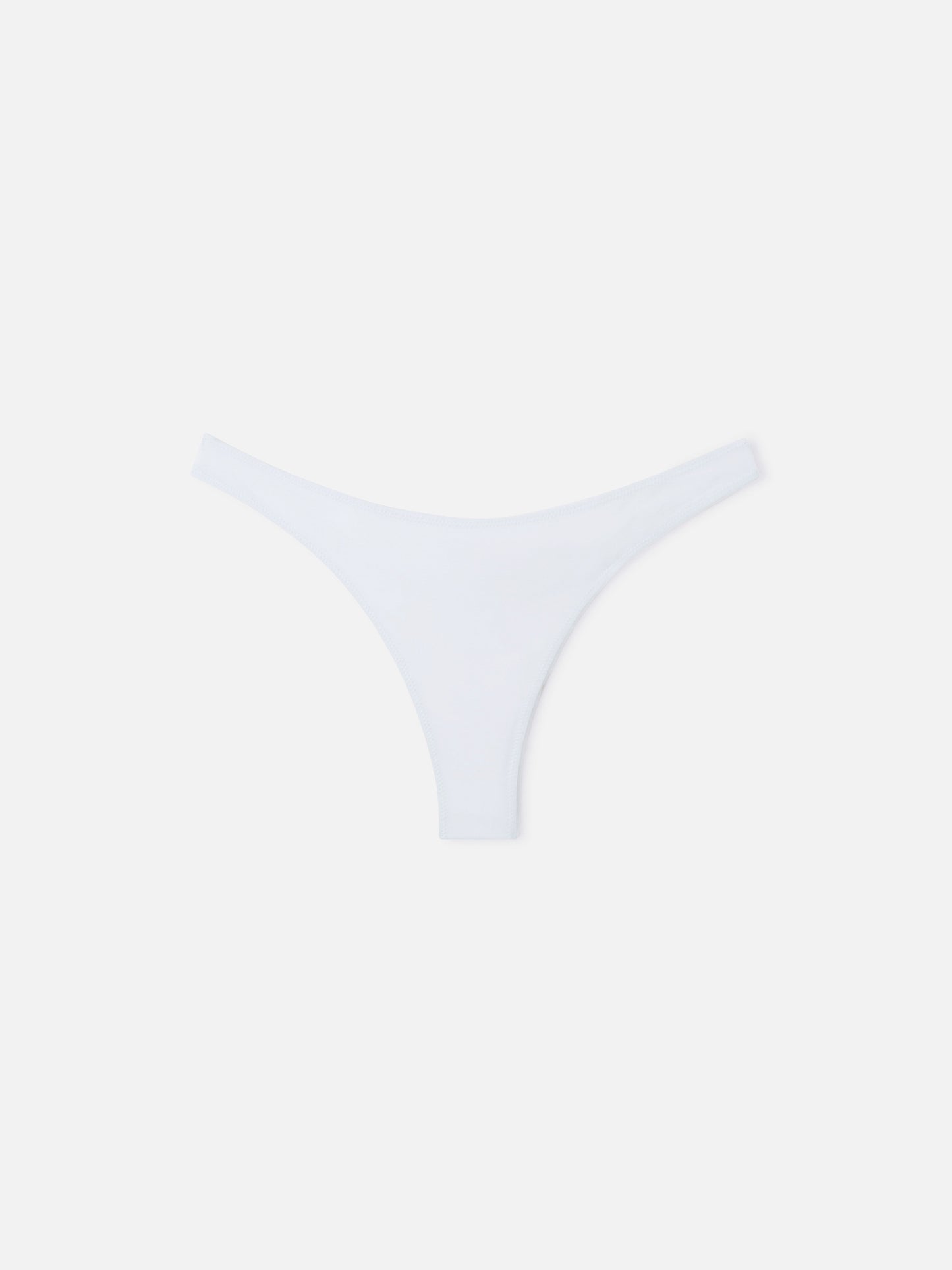 Naomi white cheeky swim briefs