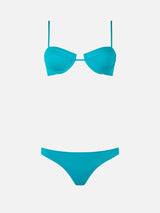 Bikini a bralette con ferretto verde salvia Salina Naomi