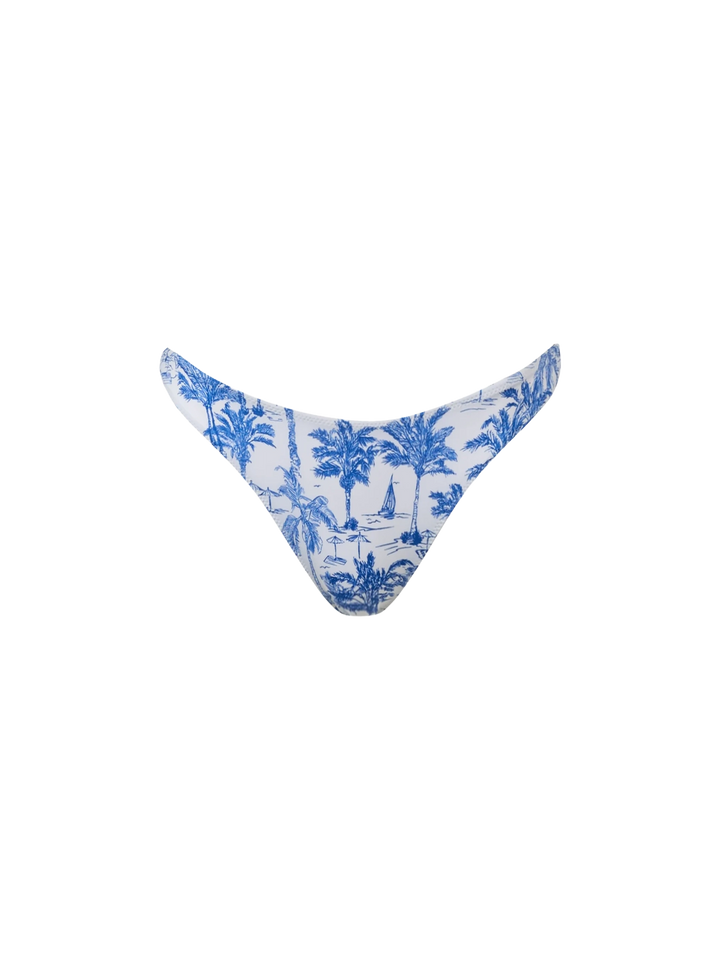 Triangle bikini Leah Naomi with toile de jouy print - MC2 Saint Barth
