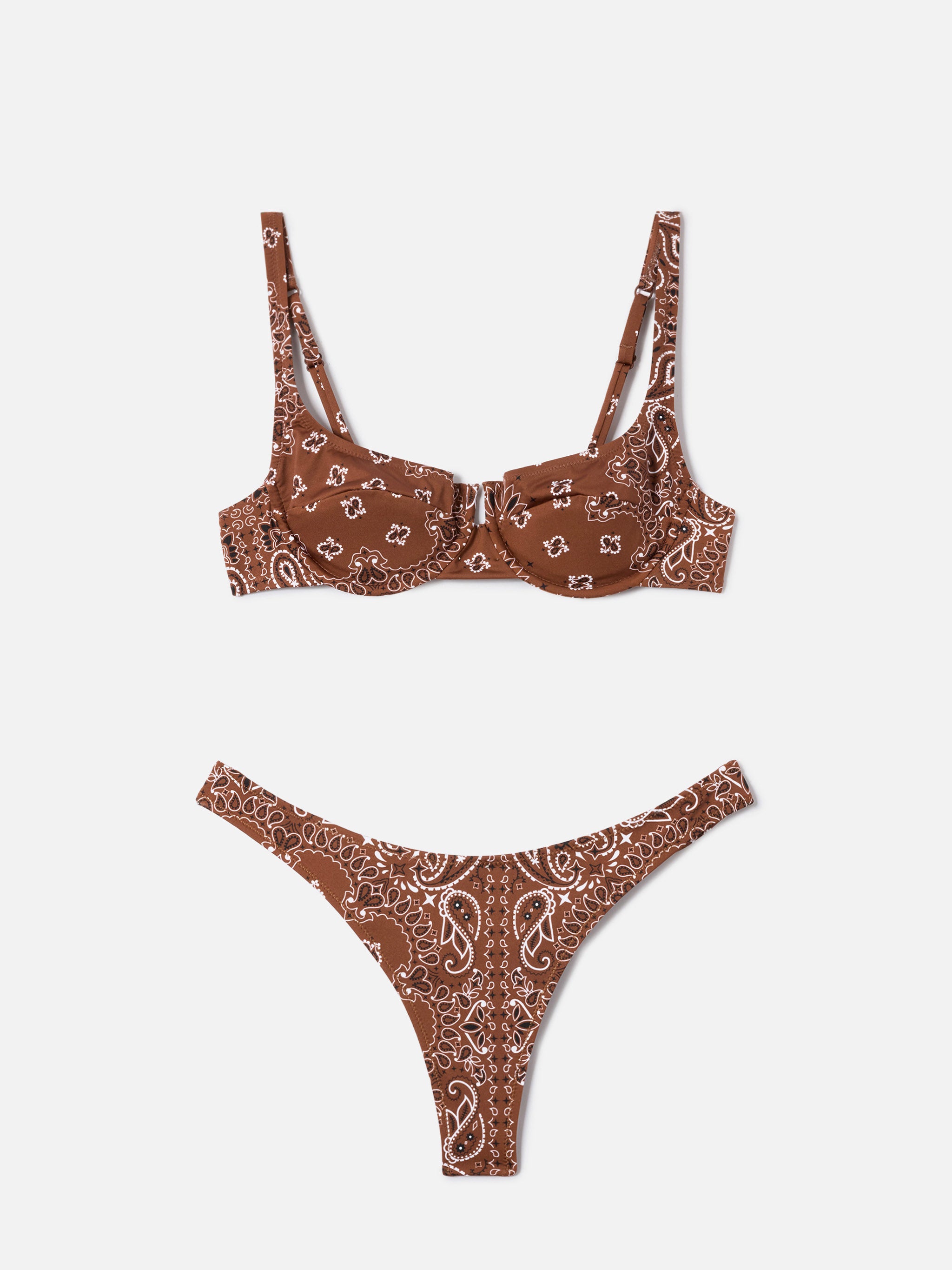 Amira Naomi brown bandana bikini – MC2 Saint Barth
