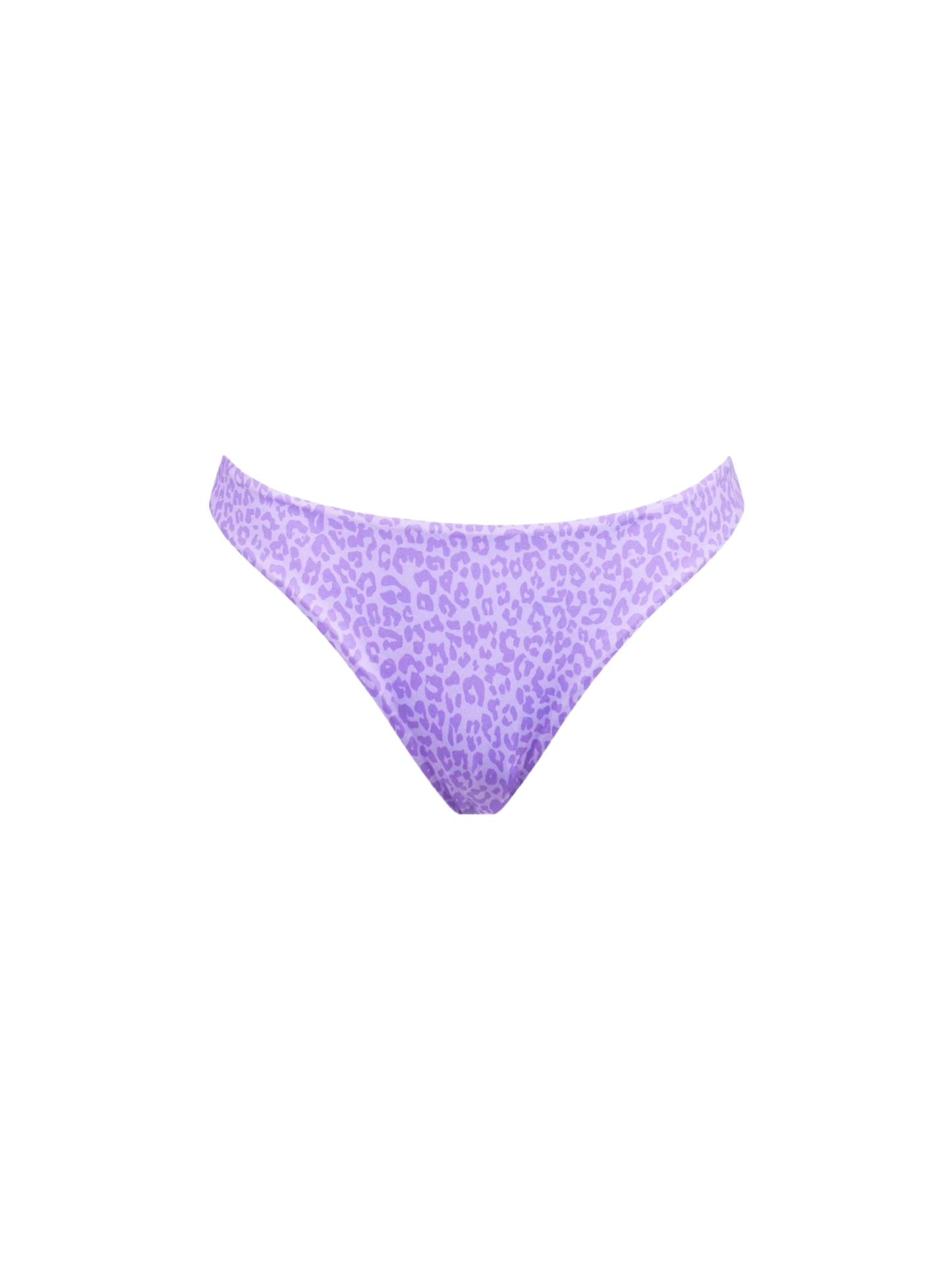 Woman cheeky swim briefs with animalier print
