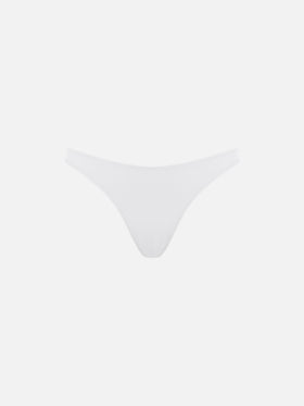 Weiße gerippte Cheeky-Badehose